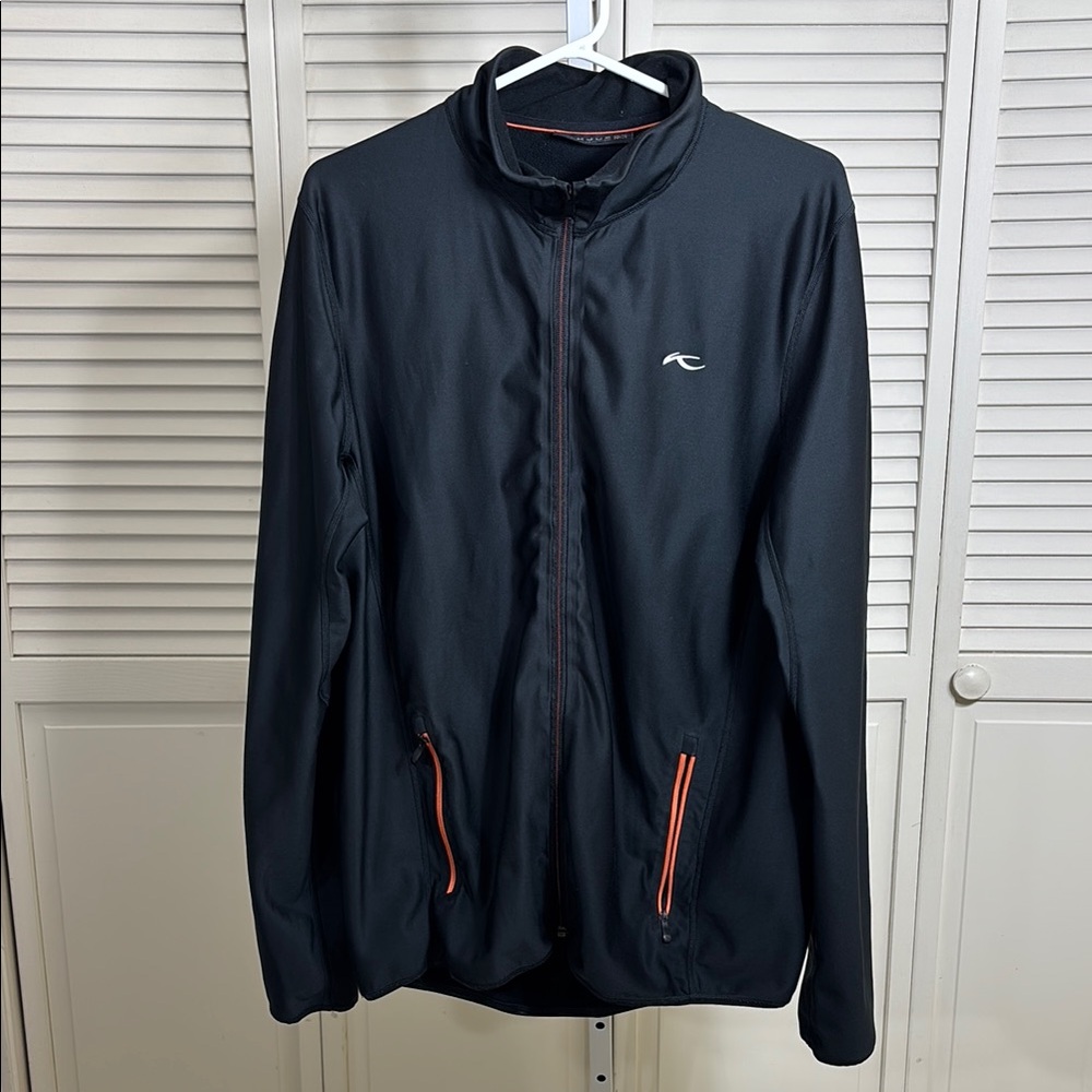 Kjus Jacket Men's Black Fuel Cell Full Zip Performance Stretch Long Sleeves XL